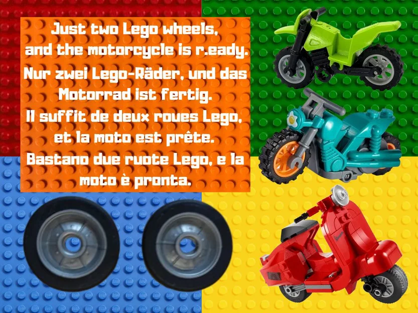 Mô hình xe máy cổ điển (Vintage Motorcycle) cho nhân vật LEGO - Image 3
