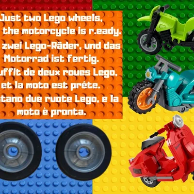 Mô hình xe máy cổ điển (Vintage Motorcycle) cho nhân vật LEGO