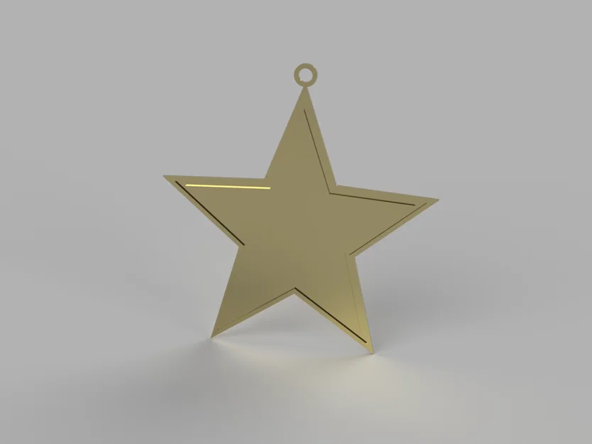 Mẫu in 3D ngôi sao trang trí cây thông Noel (Star ornament) tinh tế - Image 2