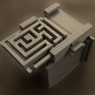 Mô hình hộp giải đố cơ học khó (Puzzle Box) in 3D cực chất