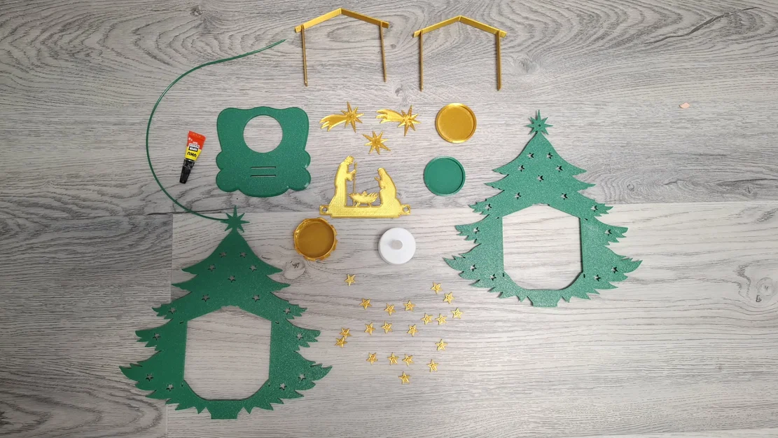 Mô hình cây thông Noel Chúa Giê-su, Mẹ Maria và Thánh Giuse - Image 2