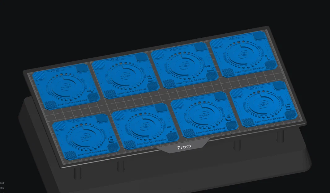 Khuôn mẫu kiểm tra phơi sáng 8 vị trí cho Phrozen Saturn 4 Ultra - Image 1