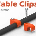 Bộ kẹp cố định dây điện 6 biến thể (Parametric Cable Clips) - In 3D - Thumbnail 1