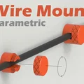 Bộ kẹp giữ dây cáp treo tường 3D tùy chỉnh (Parametric Wire Mount) - Thumbnail 1