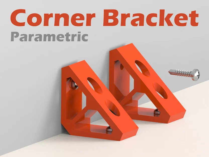 Bộ ke góc vuông chịu lực (Corner Bracket) linh hoạt cho in 3D - Image 1