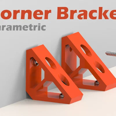Bộ ke góc vuông chịu lực (Corner Bracket) linh hoạt cho in 3D