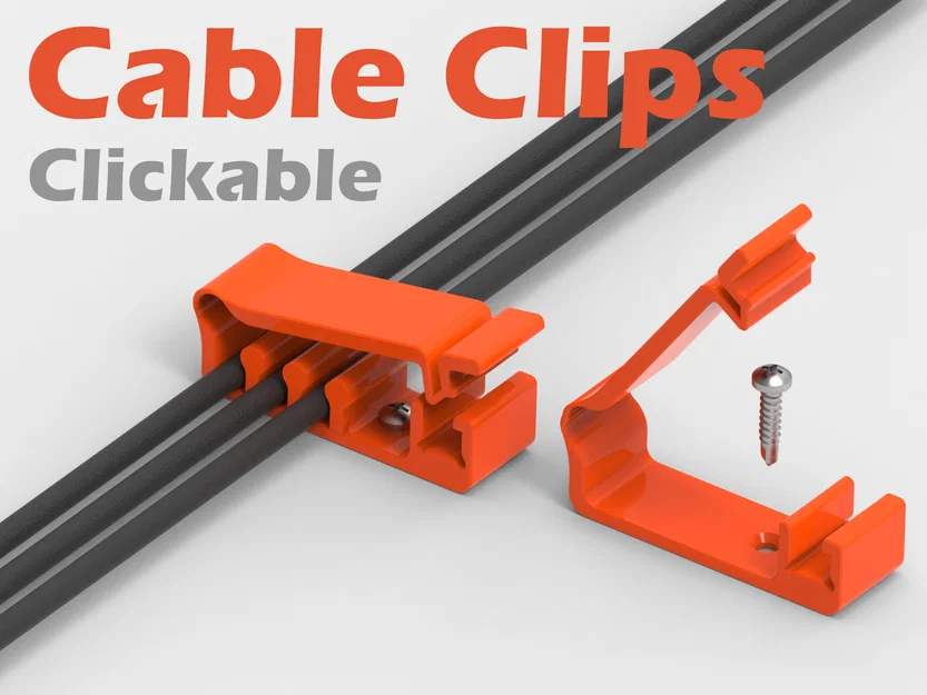 Bộ kẹp dây cáp thông minh (Cable Clips Collection) in 3D cực gọn gàng - Image 1