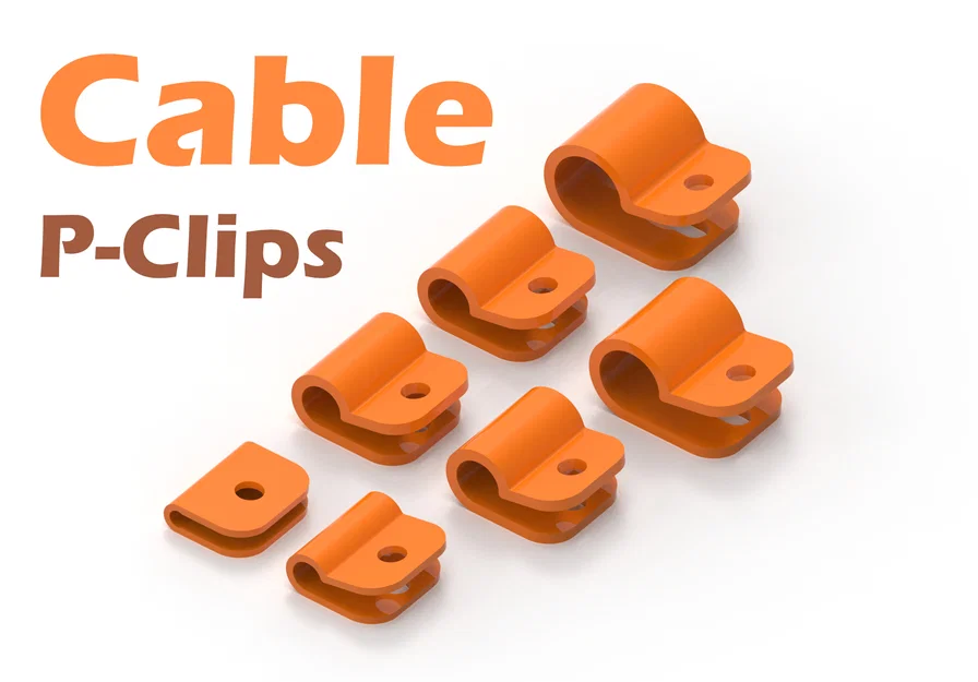 Bộ kẹp giữ dây điện P-Clips đa năng - 7 kích thước (tự in 3D) - Image 1