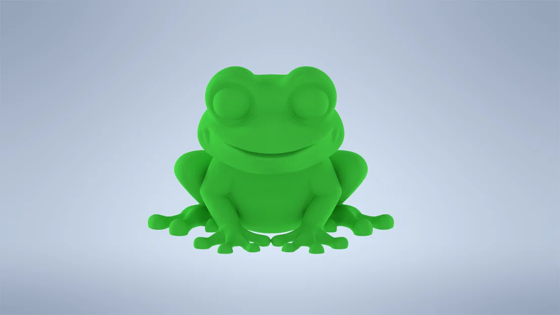 Mô hình ếch xanh (Cute Frog) - Vật phẩm trang trí 3D dễ thương - Image 1