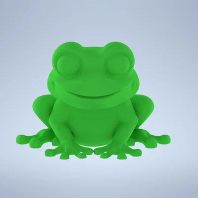 Mô hình ếch xanh (Cute Frog) - Vật phẩm trang trí 3D dễ thương