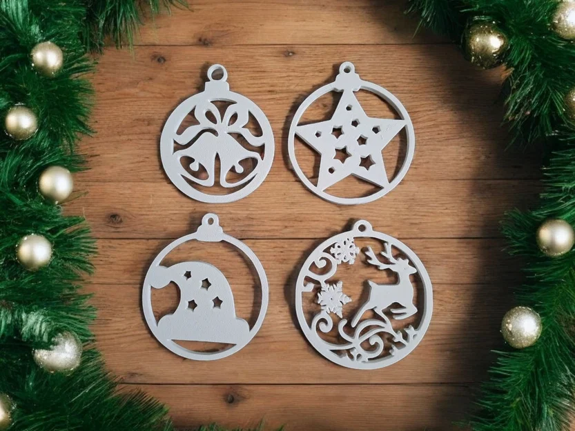 Bộ 10 Phụ Kiện Treo Trang Trí Cây Thông Noel - Image 2