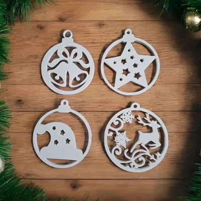 Bộ 10 Phụ Kiện Treo Trang Trí Cây Thông Noel