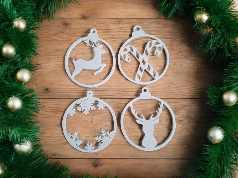 Bộ 10 Phụ Kiện Treo Trang Trí Cây Thông Noel - Image 3