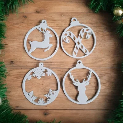 Bộ 10 Phụ Kiện Treo Trang Trí Cây Thông Noel