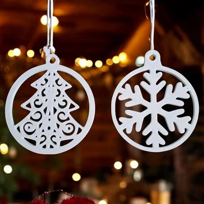 Bộ 10 Phụ Kiện Treo Trang Trí Cây Thông Noel