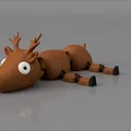 Mô hình tuần lộc cử động (Articulated Reindeer) in 3D không cần support - Thumbnail 1