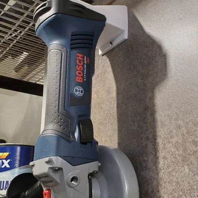 Giá treo máy mài góc Bosch 18V lên tường - Gọn gàng, chắc chắn