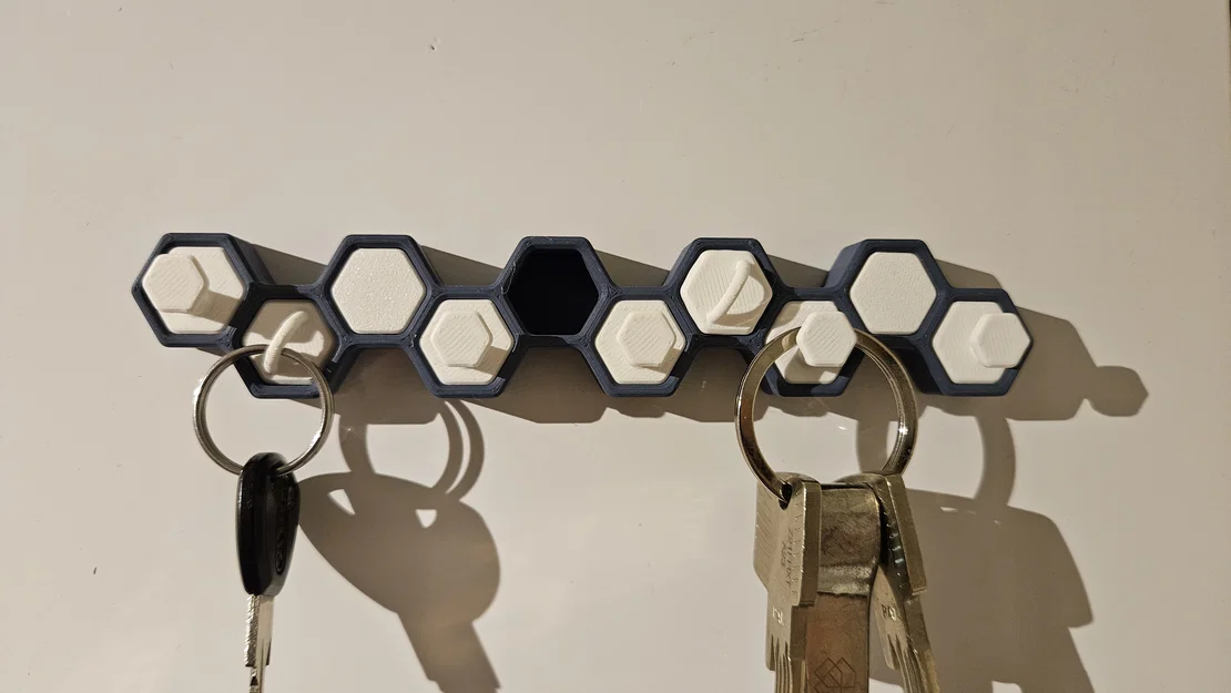 Honeycomb Key Holder - Giá treo chìa khóa tổ ong gắn nam châm - Image 2