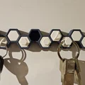 Honeycomb Key Holder - Giá treo chìa khóa tổ ong gắn nam châm - Thumbnail 2