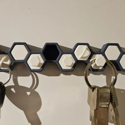 Honeycomb Key Holder - Giá treo chìa khóa tổ ong gắn nam châm