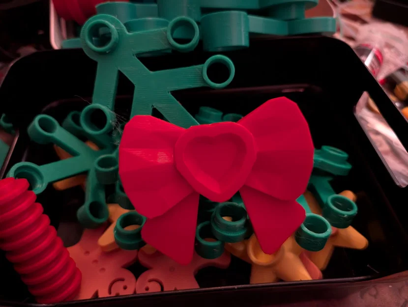 Phụ kiện nơ trang trí (Ribbon) 3D cho vòng hoa Lego - Image 1