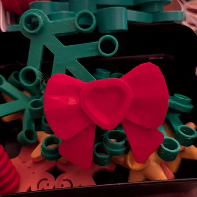 Phụ kiện nơ trang trí (Ribbon) 3D cho vòng hoa Lego