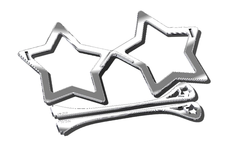 Mẫu kính hình ngôi sao phong cách Disco thời trang in 3D - Image 1