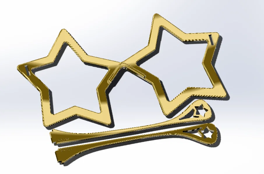 Mẫu kính hình ngôi sao phong cách Disco thời trang in 3D - Image 2