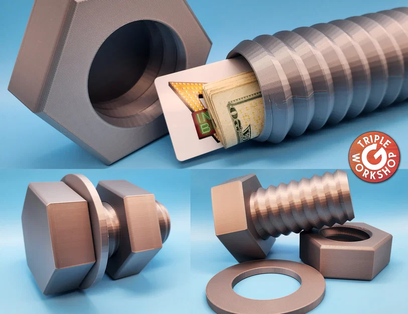 Bộ Hộp Đựng Dạng Bu-lông & Đai ốc Khổng Lồ - Không Cần Supports - Image 1