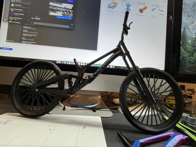 Canyon Sender CFR - Mô hình xe đạp đổ đèo (DH) thu nhỏ - Image 7