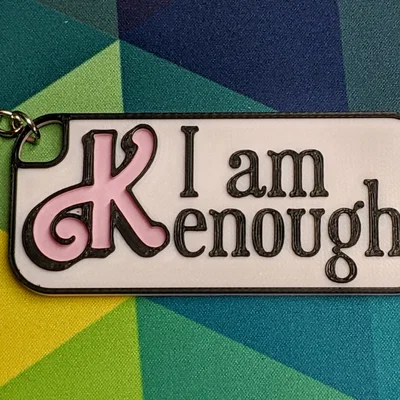 Móc khóa I am Kenough - Phụ kiện in 3D cá tính từ phim Barbie