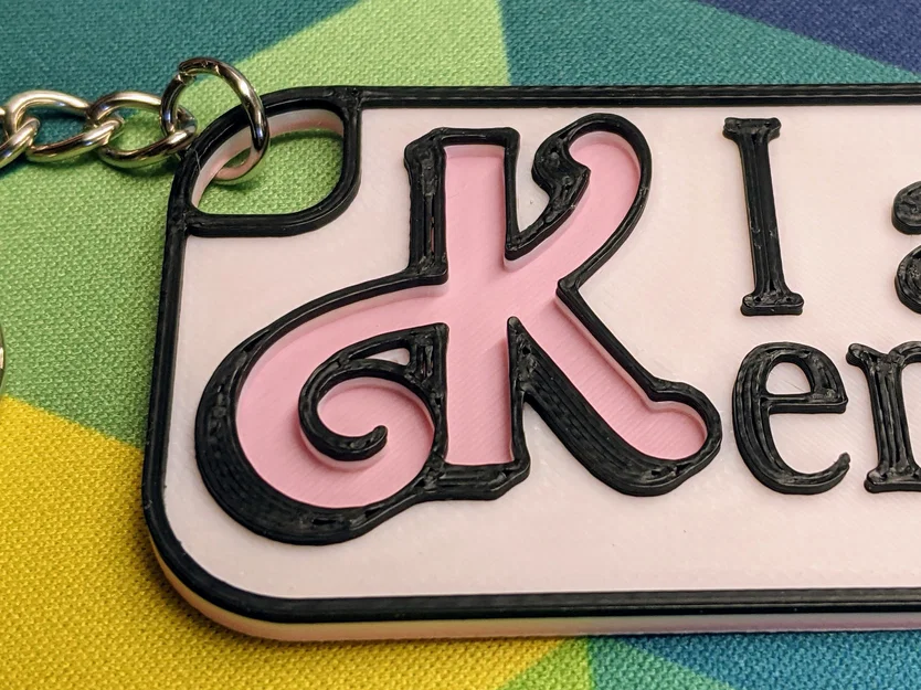 Móc khóa I am Kenough - Phụ kiện in 3D cá tính từ phim Barbie - Image 3