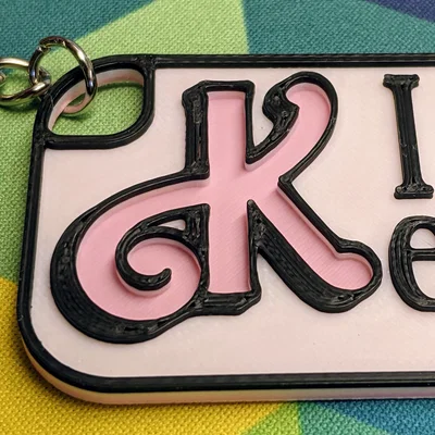 Móc khóa I am Kenough - Phụ kiện in 3D cá tính từ phim Barbie