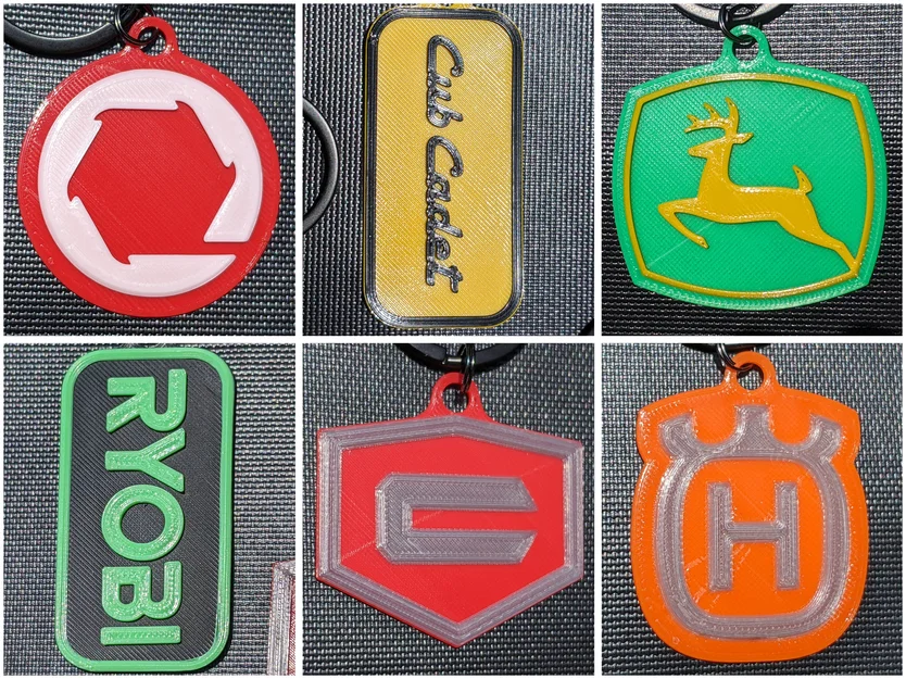 Móc khóa biểu tượng các thương hiệu máy cắt cỏ - Image 1