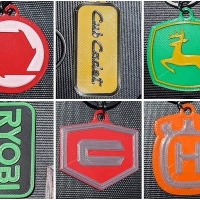 Móc khóa biểu tượng các thương hiệu máy cắt cỏ