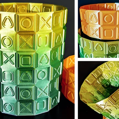 Bộ bình hoa biểu tượng PlayStation △ ◯ ╳ ▢ (3 kích thước)