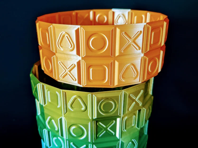 Bộ bình hoa biểu tượng PlayStation △ ◯ ╳ ▢ (3 kích thước) - Image 2