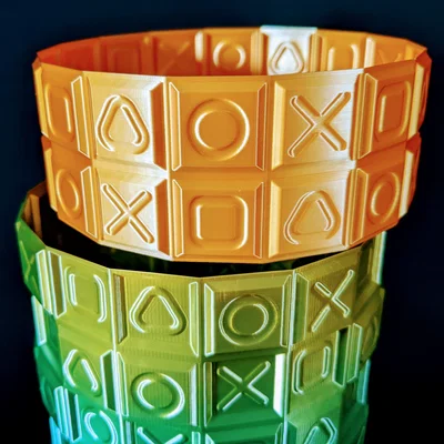 Bộ bình hoa biểu tượng PlayStation △ ◯ ╳ ▢ (3 kích thước)