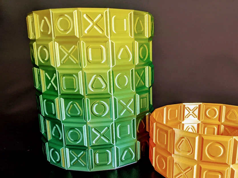 Bộ bình hoa biểu tượng PlayStation △ ◯ ╳ ▢ (3 kích thước) - Image 3