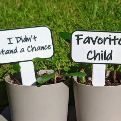 Bộ 20 thẻ cắm chậu cây hài hước trang trí cực xinh