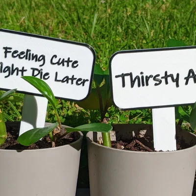 Bộ 20 thẻ cắm chậu cây hài hước trang trí cực xinh