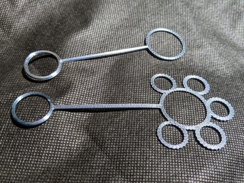 Bộ đồ chơi thổi bong bóng xà phòng in 3D đơn giản cho bé - Image 2