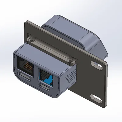 Khung gắn 1U cho JetKVM