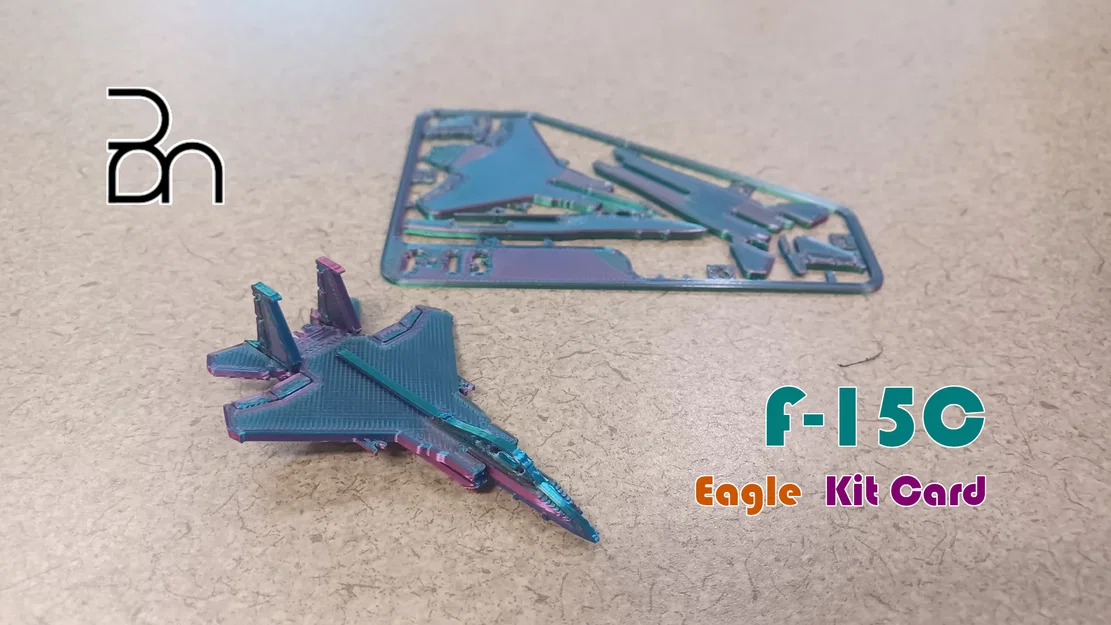 Mô hình Kit Card máy bay F-15 - Image 1