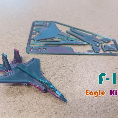 Mô hình Kit Card máy bay F-15