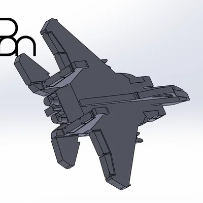 Mô hình Kit Card máy bay F-15
