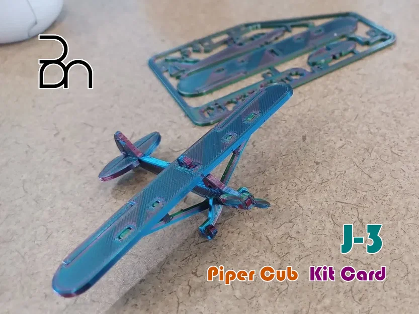 Mô hình lắp ráp máy bay Piper J-3 Cub (Kit Card) - Image 1