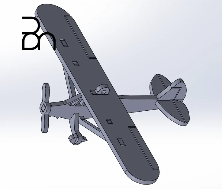 Mô hình lắp ráp máy bay Piper J-3 Cub (Kit Card) - Image 2