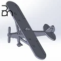Mô hình lắp ráp máy bay Piper J-3 Cub (Kit Card) - Thumbnail 2