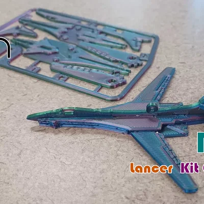 Mô hình Kit Card máy bay ném bom B-1 Lancer